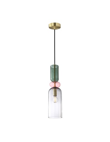 ITALUX Manso Wisząca 1xE14 PND-37462D-MC-GD