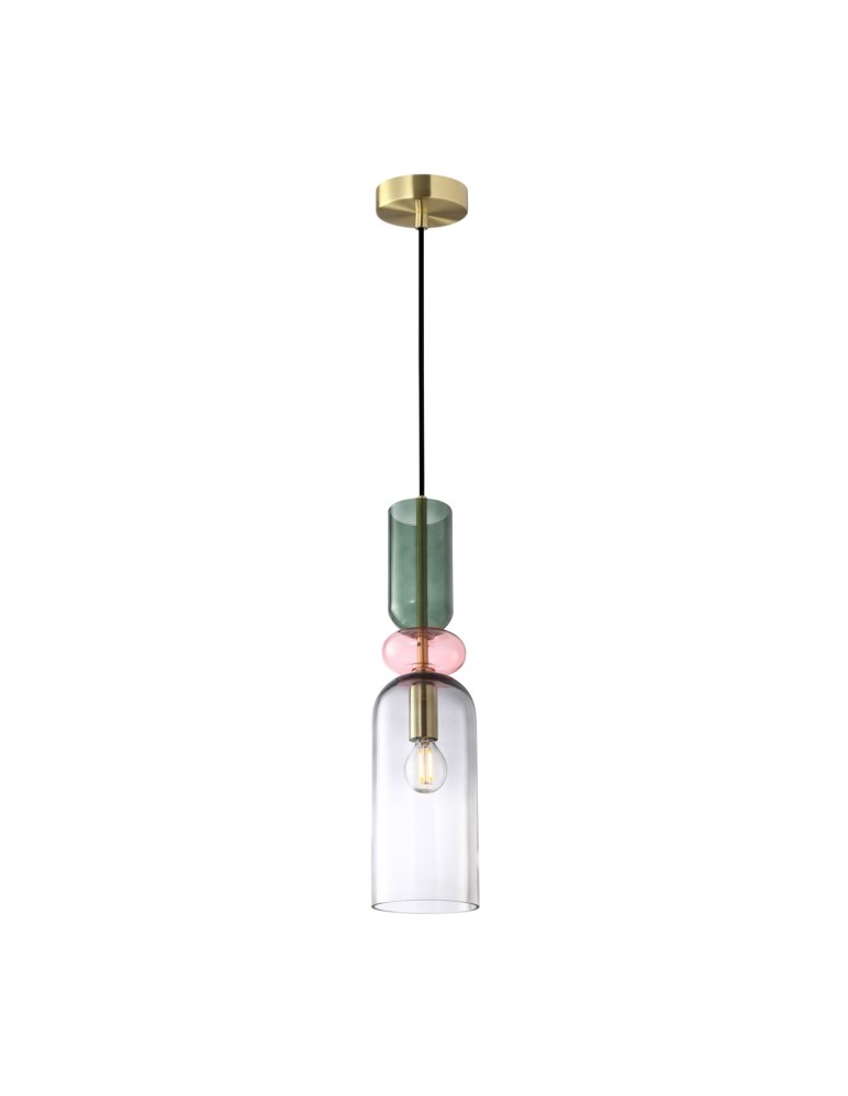 ITALUX Manso Wisząca 1xE14 PND-37462D-MC-GD