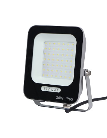 ITALUX Korta Naświetlacz Szary IP65 1xLED 30W Neutralna biel FD-27253-30W