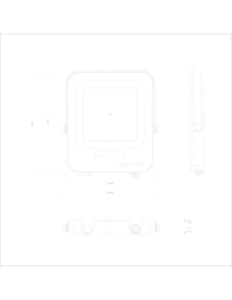 ITALUX Korta Naświetlacz IP65 1xLED 50W 4000K FD-27253-50W ITALUX Korta Naświetlacz IP65 1xLED 50W 4000K FD-27253-50W