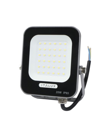 ITALUX Korta Naświetlacz Szary IP65 1xLED 20W Neutralna biel FD-27253-20W