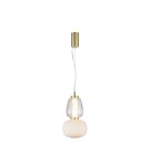 Lampy wiszące designerskie - ITALUX Eris Wisząca Piaskowany złoty z połyskiem 1xLED 18W PND-98374-18W-GD - product 1