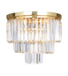 Lampy sufitowe z kryształami - Zuma Line Amedeo Lampa Sufitowa Złoty/Przezroczysty C17106/1 - product 1