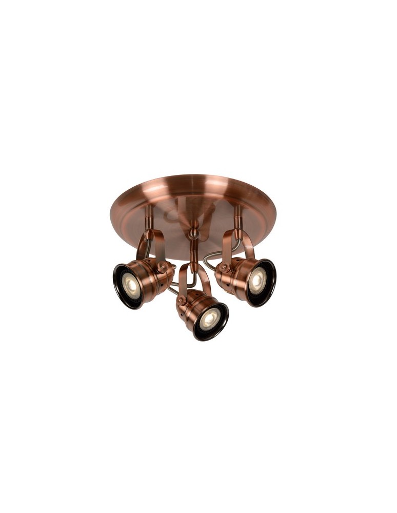 Lampy sufitowe reflektory - Lucide CIGAL Spot LED 3xGU10/5W 350LM 77974/15/17 - produkt kolory-swiatla.pl 1