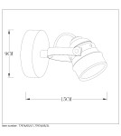 Kinkiety - Lucide CIGAL Spot LED 1xGU10/5W 350LM 77974/05/17 - produkt 5