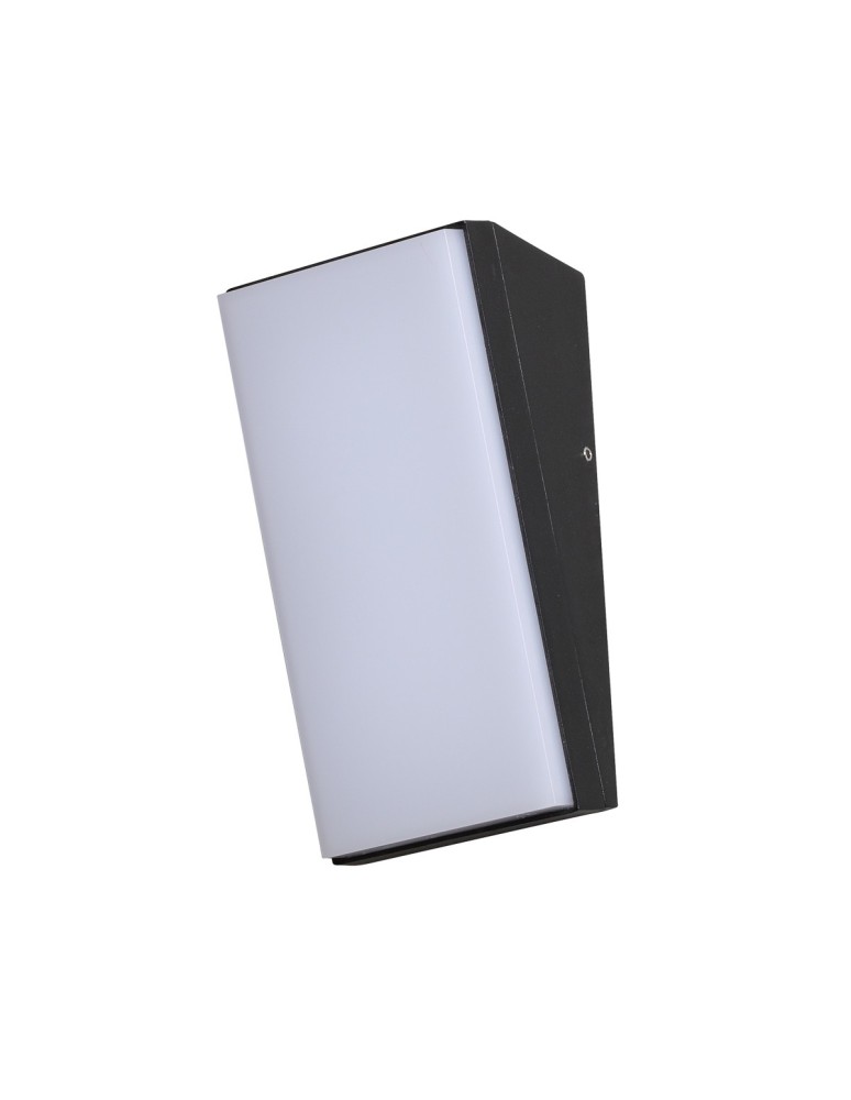 Italux Fama 4K Zewnętrzna Ścienna Czarny piaskowany IP65 1xLED 10W 4000K OWL-7061-4K