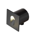 Oprawy do wbudowania w ściane - Italux Rovato 3K Zewnętrzna Wpuszczana Czarny piaskowany IP65 1xLED 3W 3000K ONFL-0224-3K - product 1