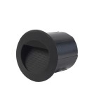 Oprawy do wbudowania w ściane - Italux Piani 3K Zewnętrzna Wpuszczana Czarny piaskowany IP65 1xLED 3W 3000K ONFL-1253-3K - product 2