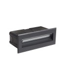 Oprawy do wbudowania w ściane - Italux Erba 3K Zewnętrzna Wpuszczana Czarny piaskowany IP65 1xLED 5W 3000K ONFL-0352-3K - product 2