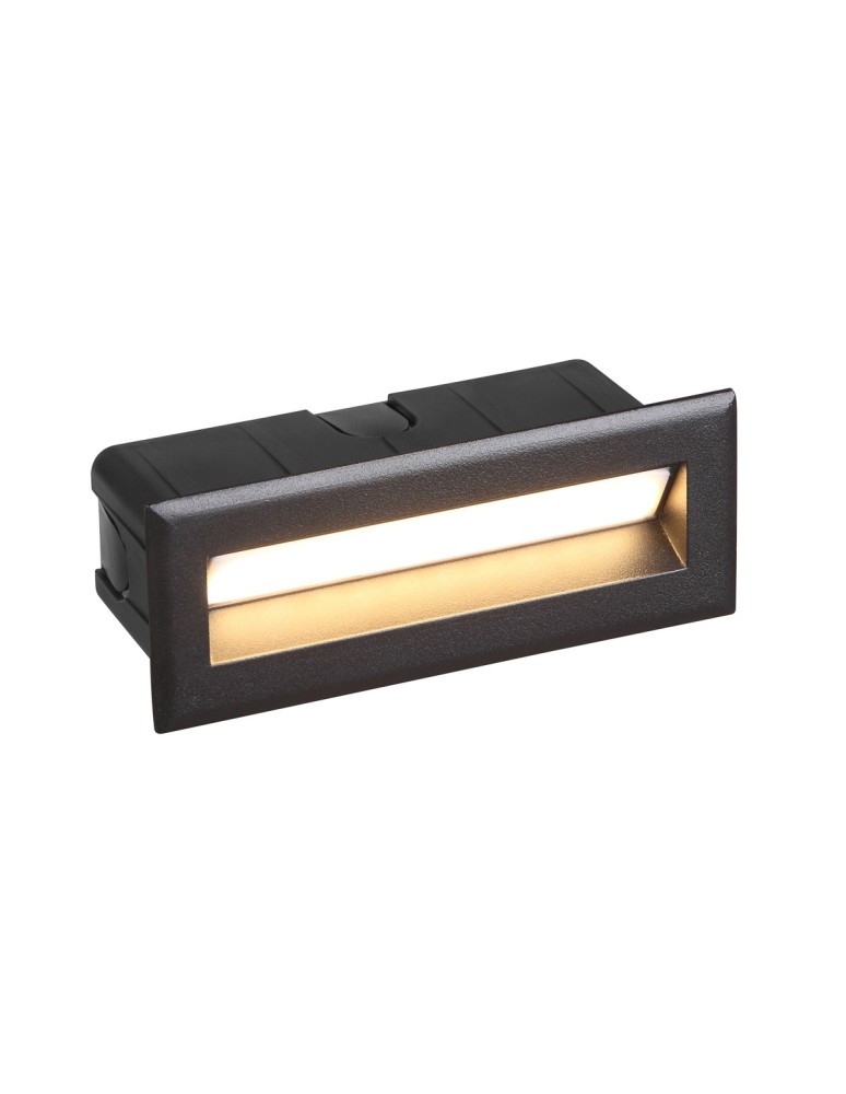 Italux Erba 3K Zewnętrzna Wpuszczana Czarny piaskowany IP65 1xLED 5W 3000K ONFL-0352-3K