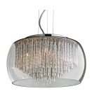 Lampy sufitowe glamour - Azzardo REGO 50 8xG9 2w1 Sufitowa lub Wisząca Przeźroczysty/Chrom AZ1000 - product 1