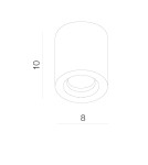 Oprawy sufitowe hermetyczne - Azzardo ARO CHROME 1xGU10 Natynkowa Chrom IP54 AZ1360 - product 2