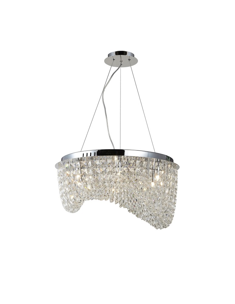 Lampy sufitowe z kryształami - Azzardo CARMEN TOP/PENDANT 6xG9 2w1 Sufitowa lub Wisząca Przeźroczysty AZ1284 - produkt kolory-swiatla.pl 1