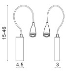 Kinkiety do czytania - Azzardo VERONICA BLACK 1xLED Ścienna Czarny IP44 AZ1548 - produkt 2