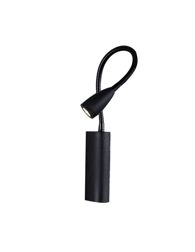Kinkiety do czytania - Azzardo VERONICA BLACK 1xLED Ścienna Czarny IP44 AZ1548 - produkt kolory-swiatla.pl 1