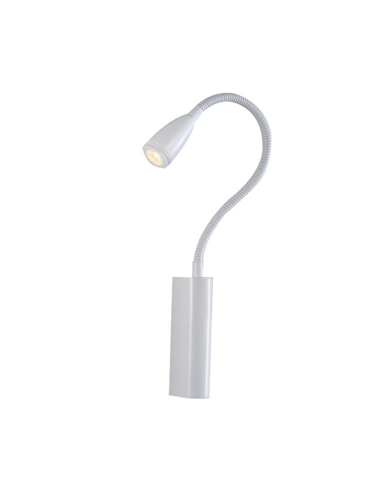 Kinkiety do czytania - Azzardo VERONICA WHITE 1xLED Ścienna Biały IP44 AZ1547 - produkt kolory-swiatla.pl 1