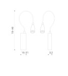 Kinkiety do czytania - Azzardo VERONICA CHROME 1xLED Ścienna Chrom IP44 AZ1546 - product 2