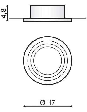 Azzardo STAN ALUMINIUM 1xES111 Wpuszczana Aluminium AZ0860 - produkt 2