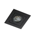 Lampy podtynkowe kwadratowe - Azzardo PACO 1 BLACK 1xGU10 Wpuszczana Czarny AZ0797 - product 1