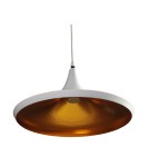 Lampy wiszące - Azzardo CHINK WHITE/GOLD 1xE27 Wisząca Biały/Złoty AZ1342 - produkt 3