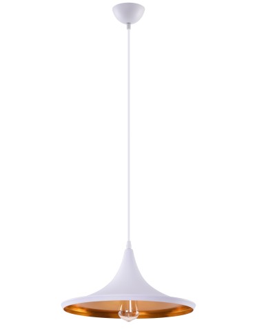 Azzardo CHINK WHITE/GOLD 1xE27 Wisząca Biały/Złoty AZ1342