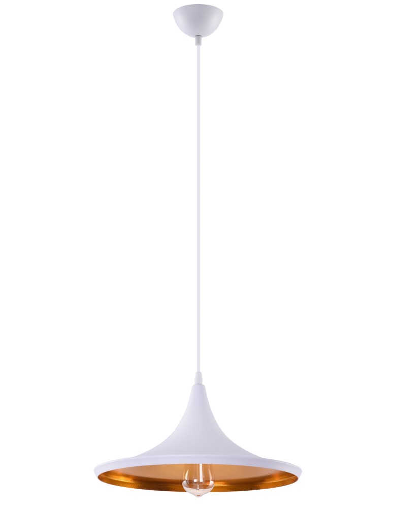 Azzardo CHINK WHITE/GOLD 1xE27 Wisząca Biały/Złoty AZ1342