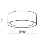 Lampy sufitowe z abażurem - Azzardo MILO WHITE 3xE27 Sufitowa Biały AZ2318 - product 2
