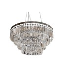 Lampy sufitowe z kryształami - Azzardo SALERNO PENDANT/TOP 5xE14 2w1 Sufitowa lub Wisząca Przeźroczysty/Chrom AZ2107 - product 1