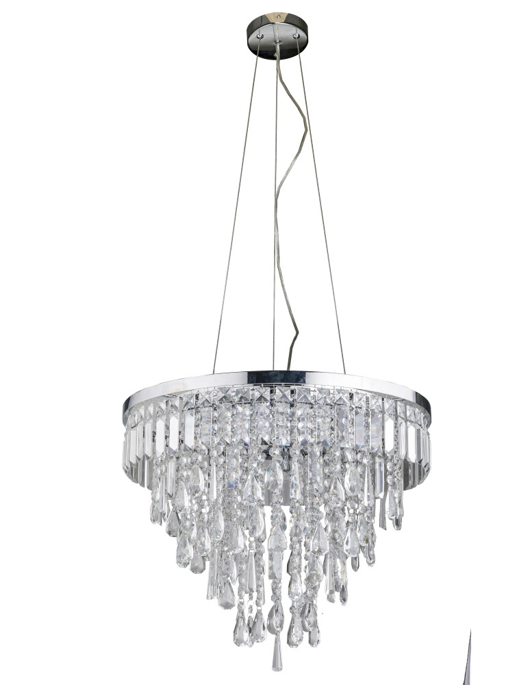 Lampy sufitowe z kryształami - Azzardo KALABRIA PENDANT/TOP 6xG9 2w1 Sufitowa lub Wisząca Przeźroczysty AZ2108 - produkt kolory-swiatla.pl 1