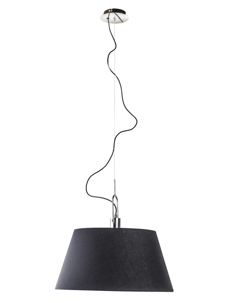 Lampy wiszące z abażurem - Azzardo ALICANTE BLACK 1xE27 Wisząca Czarny AZ2292 - produkt kolory-swiatla.pl 1