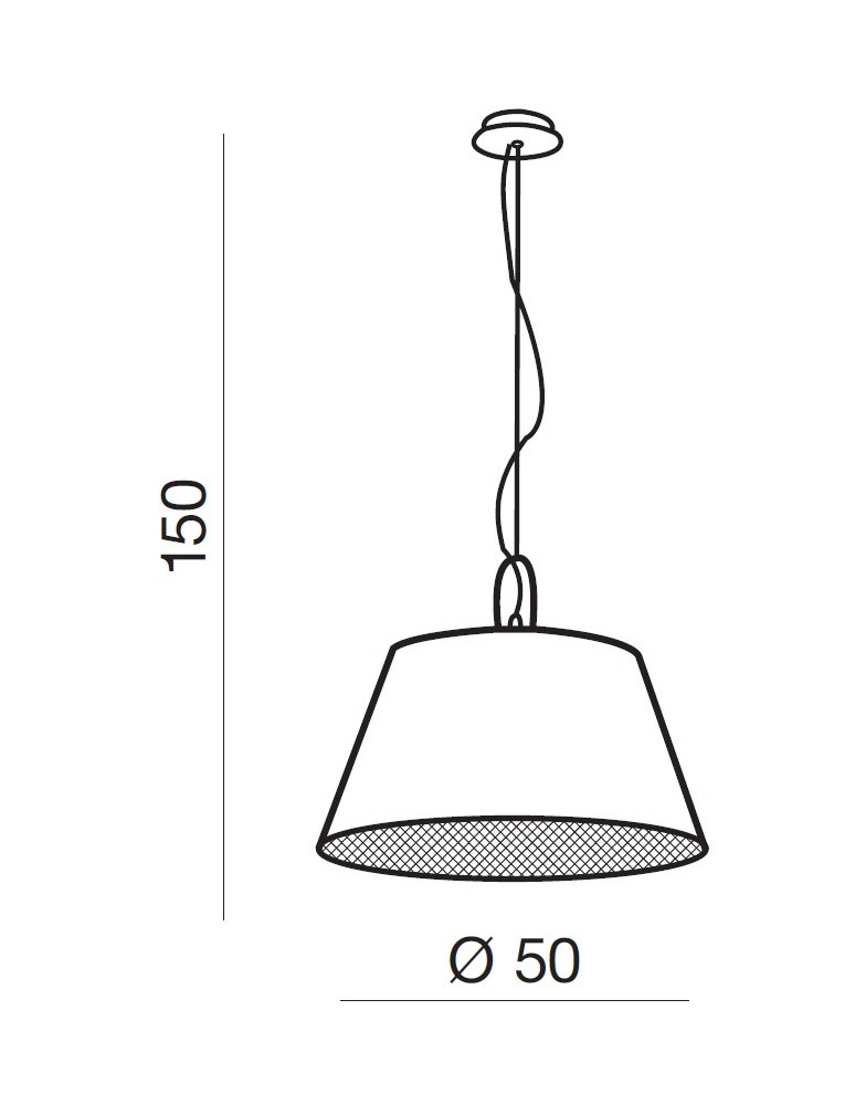 Lampy wiszące z abażurem - Azzardo ALICANTE BLACK 1xE27 Wisząca Czarny AZ2292 - product kolory-swiatla.pl 4