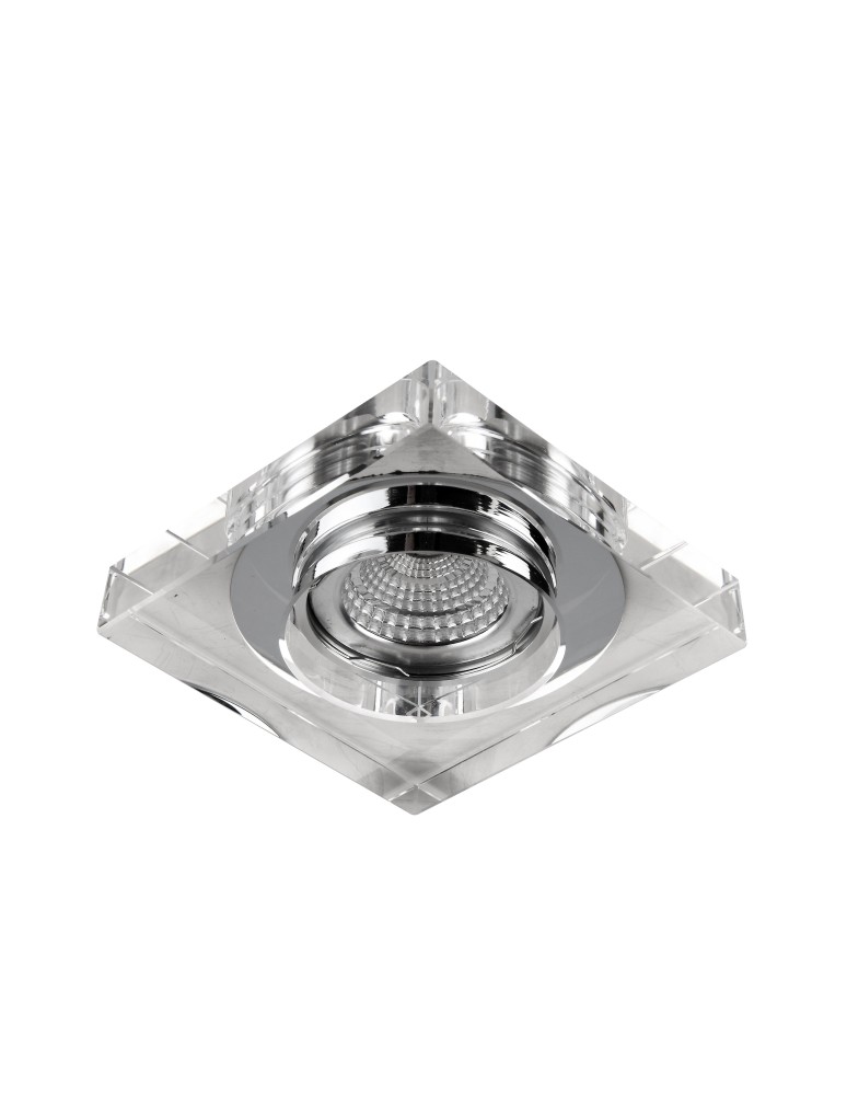 Lampy podtynkowe dekoracyjne - Azzardo VEKTOR SQUARE 1xGU10 Wpuszczana Przeźroczysty AZ1495 - produkt kolory-swiatla.pl 1