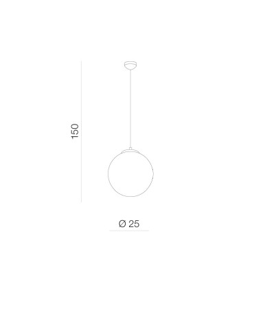 Azzardo WHITE BALL 25 1xE27 Wisząca Biały AZ2515 - produkt 2