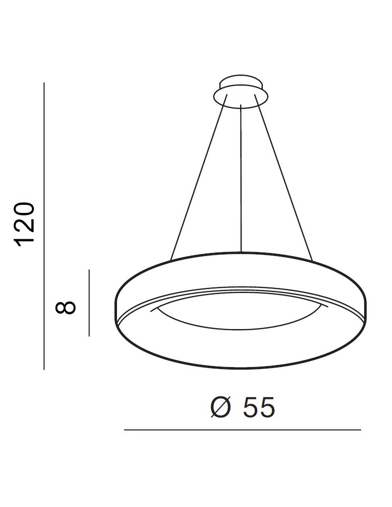 Azzardo SOVANA PENDANT 55 CCT WHITE 1xLED Wisząca Biały AZ2727
