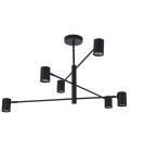Lampy wiszące nowoczesne - Light Prestige Snow 6 wiszący czarny LP-731/6P BK 6xGU10 - product 2
