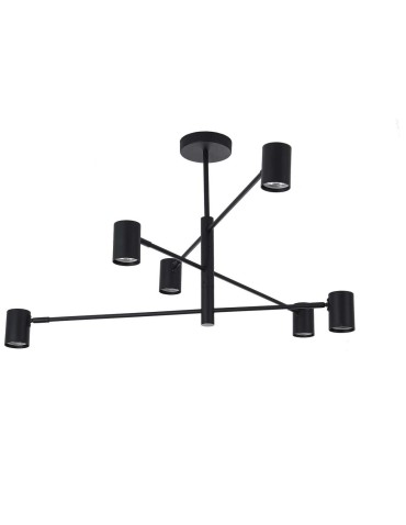 Light Prestige Snow 6 wiszący czarny LP-731/6P BK xGU10  - produkt 2