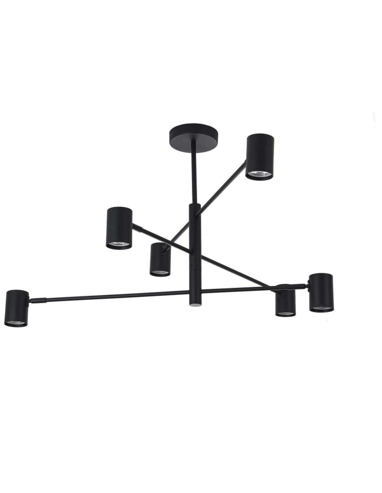 Light Prestige Snow 6 wiszący czarny LP-731/6P BK 6xGU10