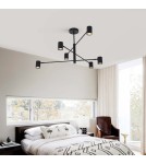 Lampy wiszące nowoczesne - Light Prestige Snow 6 wiszący czarny LP-731/6P BK 6xGU10 - product 3