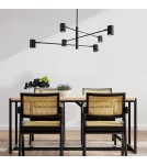Lampy wiszące nowoczesne - Light Prestige Snow 6 wiszący czarny LP-731/6P BK 6xGU10 - product 5