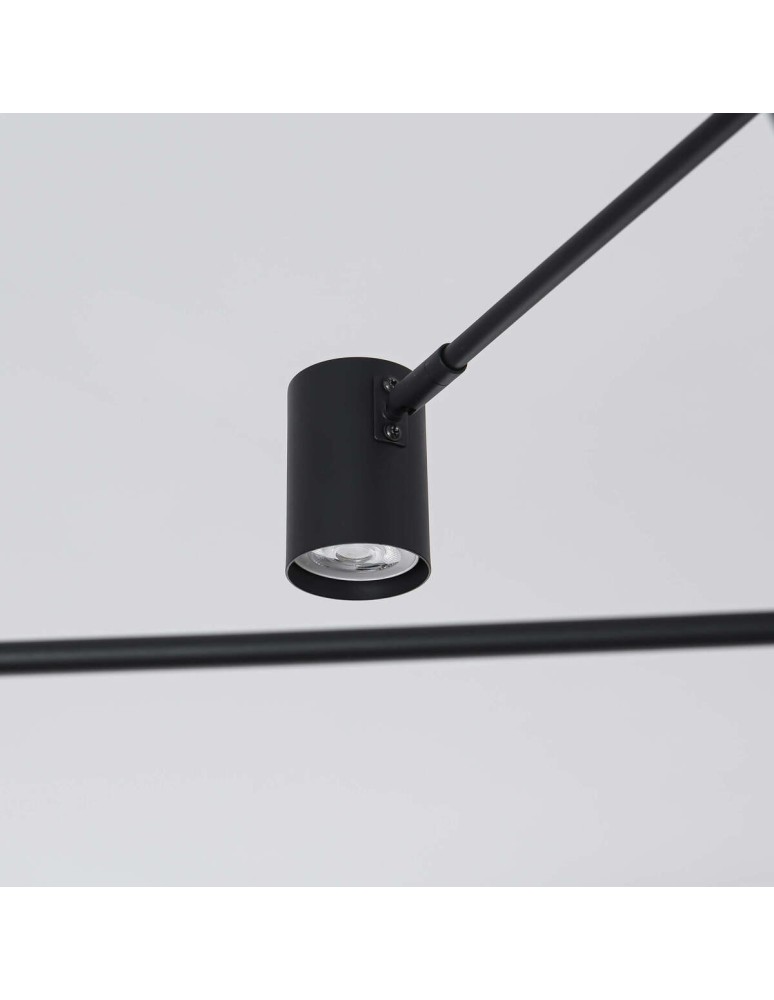 Light Prestige Snow 6 wiszący czarny LP-731/6P BK 6xGU10