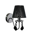 Kinkiety z abażurem - Light Prestige Mona kinkiet czarny 1xE14 czarny LP-5005/1W czarny - produkt 4