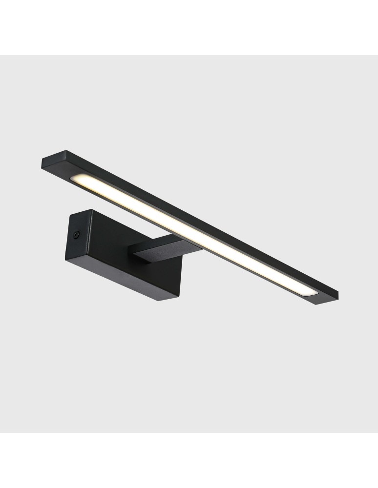 Light Prestige Isla kinkiet czarny średni z IP44 4000K LED czarny GS-LWB-12W BK