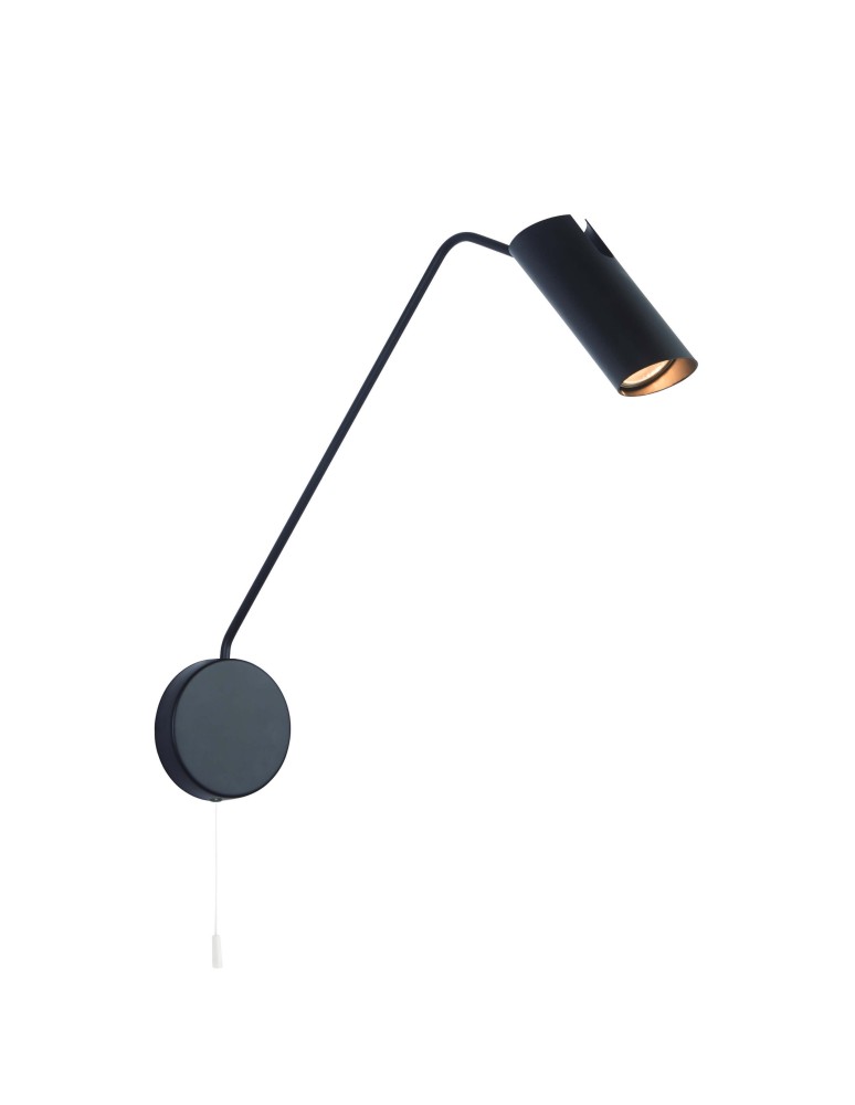 Light Prestige Futuro 1 kinkiet czarny z wysięgnikiem GU10 czarny LP-17001/1WL BK