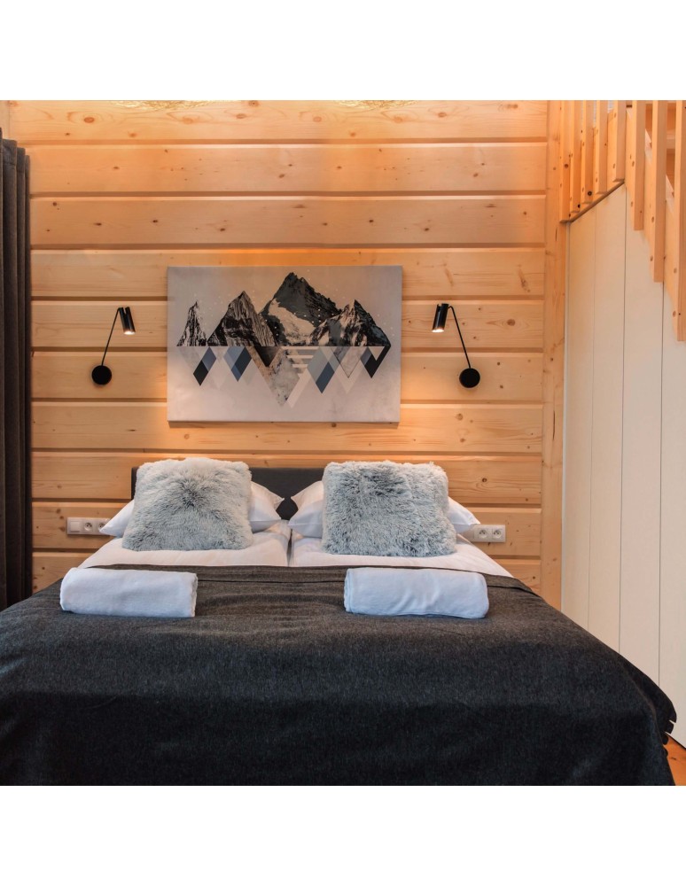 Light Prestige Futuro 1 kinkiet czarny z wysięgnikiem GU10 czarny LP-17001/1WL BK