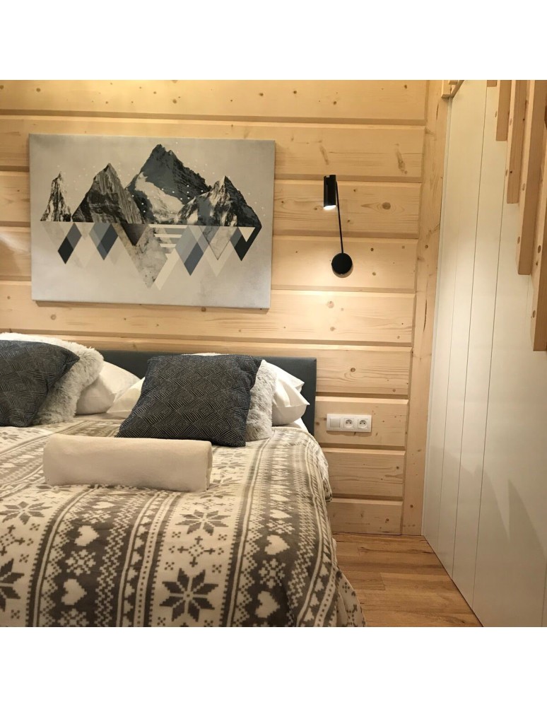 Light Prestige Futuro 1 kinkiet czarny z wysięgnikiem GU10 czarny LP-17001/1WL BK