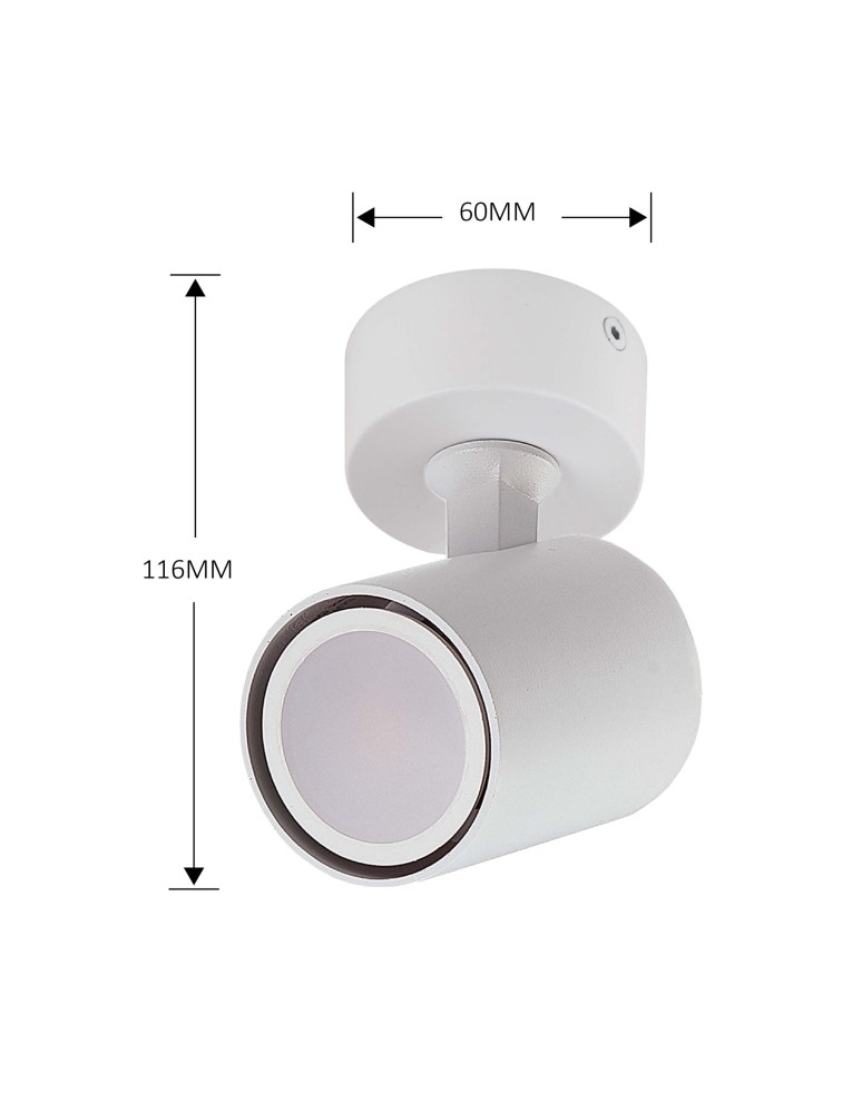 Light Prestige Snow 1 spot biały GU10 biały LP-731/1W WH