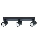 Lampy sufitowe reflektory - Light Prestige Snow 3 spot czarny GU10 czarny LP-731/3W BK - produkt 3