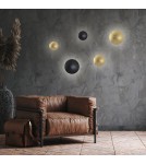 Kinkiety nowoczesne - Light Prestige Platillo plafon duży czarny LED czarny LP-8102/1C-18W BK - produkt 7