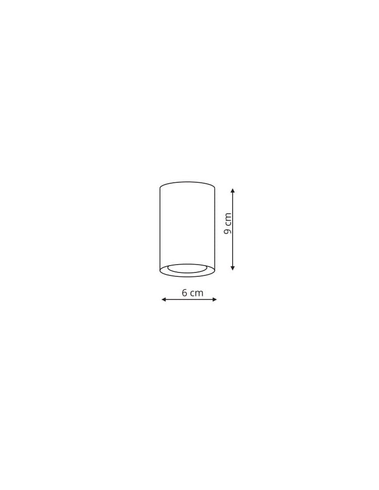 Light Prestige Manacor oczko białe ze złotym ringiem 9 cm GU10 biały LP-232/1D - 90 WH/GD