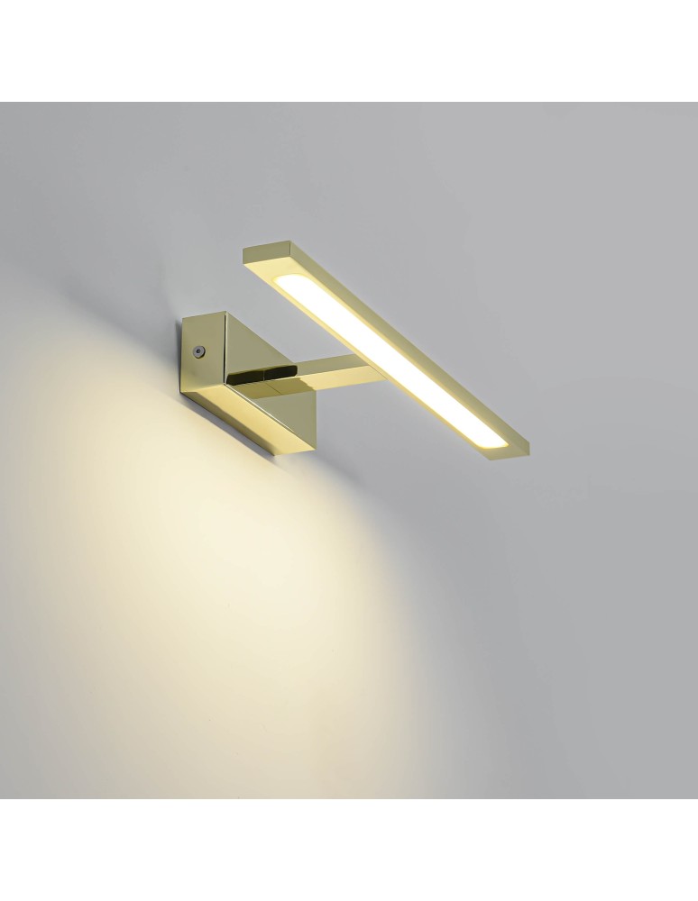 Light Prestige Isla kinkiet złoty średni z IP44 3000K LED złoty GS-LWB-12W/3 GOLD